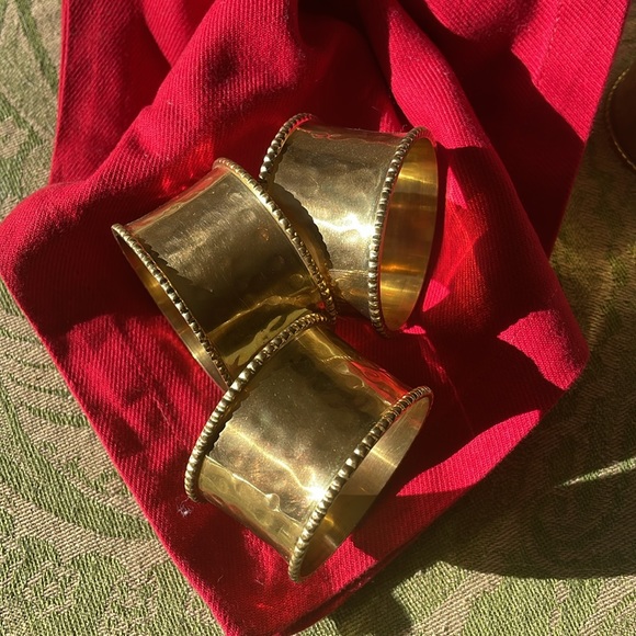 8 napkin holders- gold metal - Picture 4 of 4